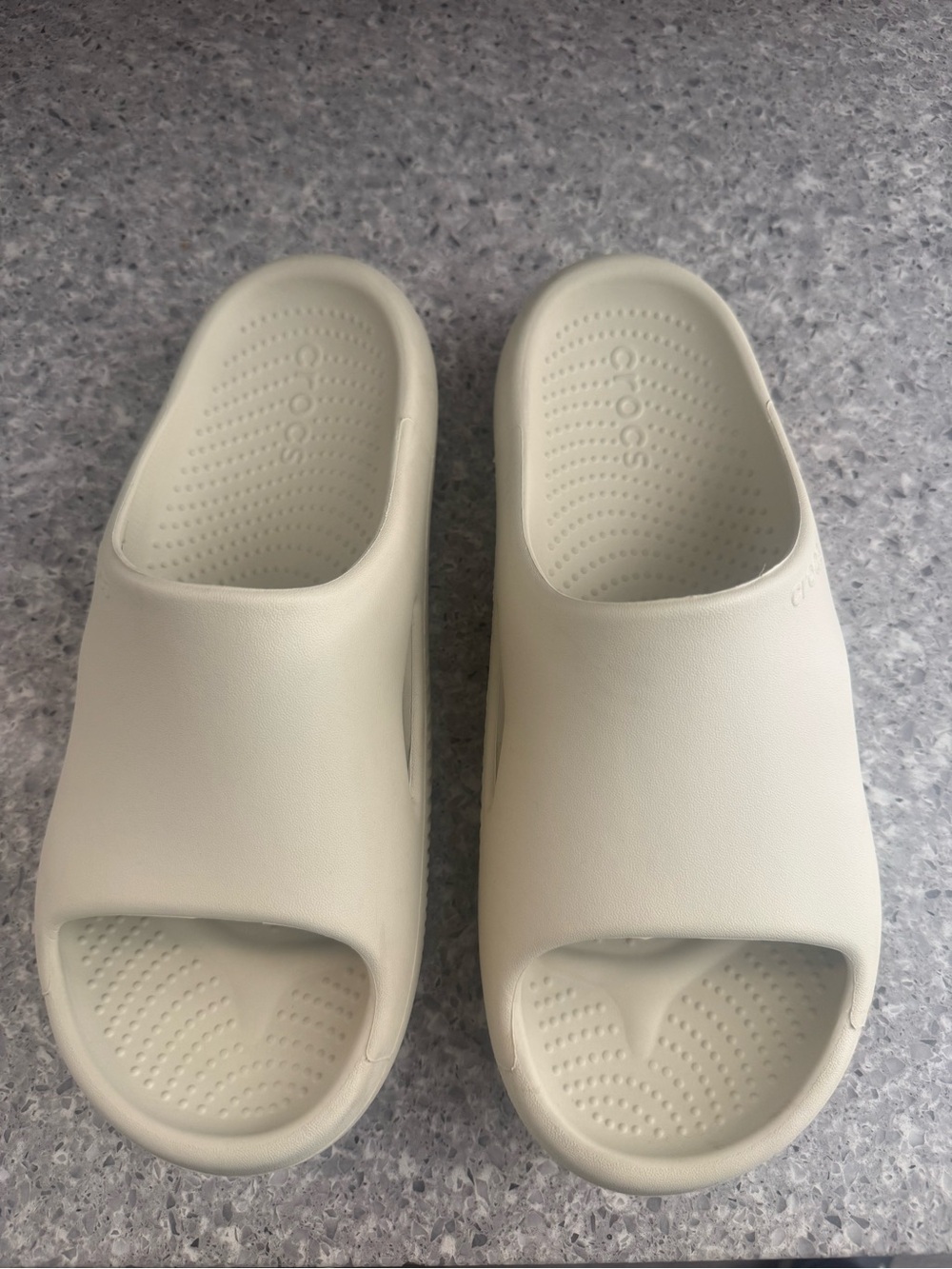 CROCS Slide Sandals in Off-White